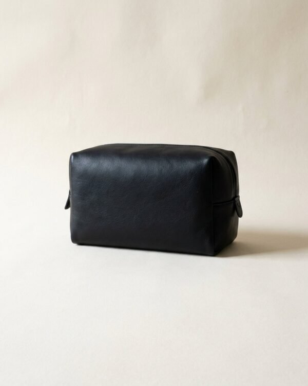 Basin Leather Dopp Kit — Ink