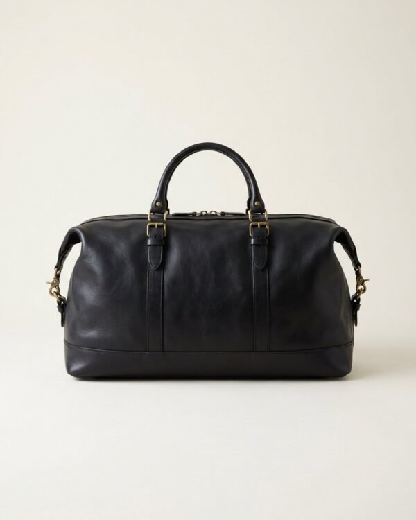 Sleeper Leather Holdall — Ink